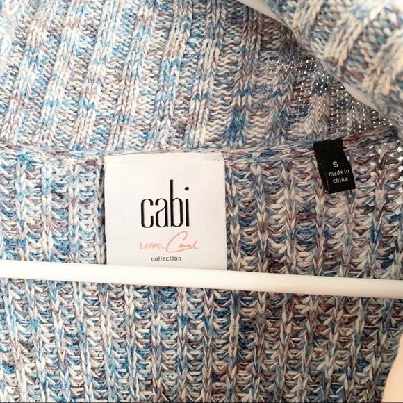 CAbi Love Carol Napa Knit Blue Cardigan Sweater Duster Size Small S #3165 - Picture 4 of 15